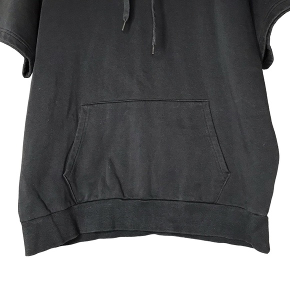 Under Armour Rival Fleece Short Sleeve Hoodie Pullover Sweatshirt Black Men's XL - Picture 6 of 9